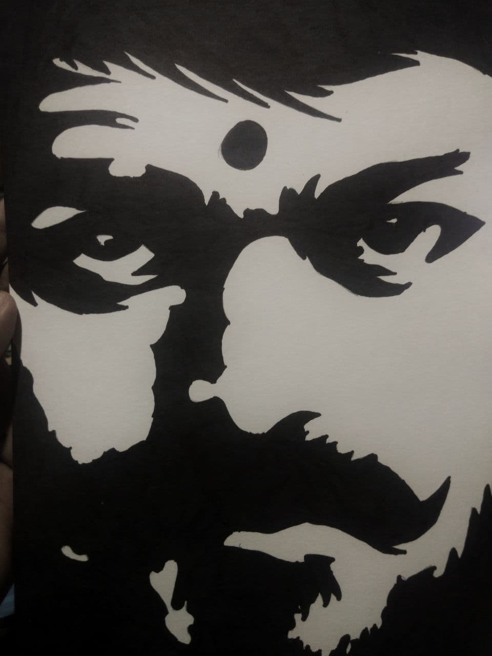 thalapathy vijay stencil art