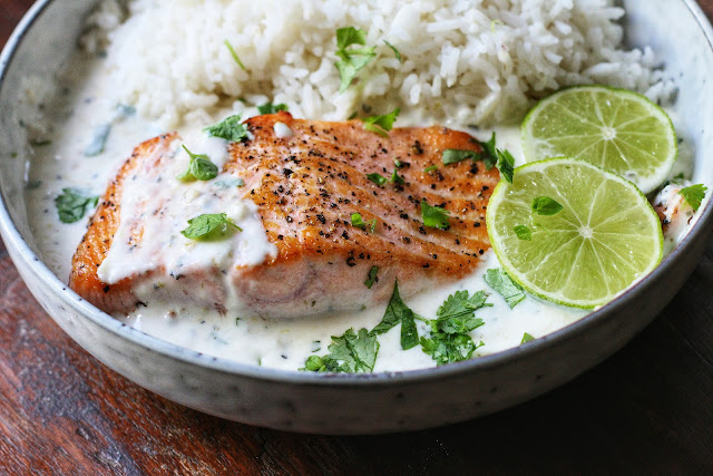 Creamy Coconut Lime Salmon