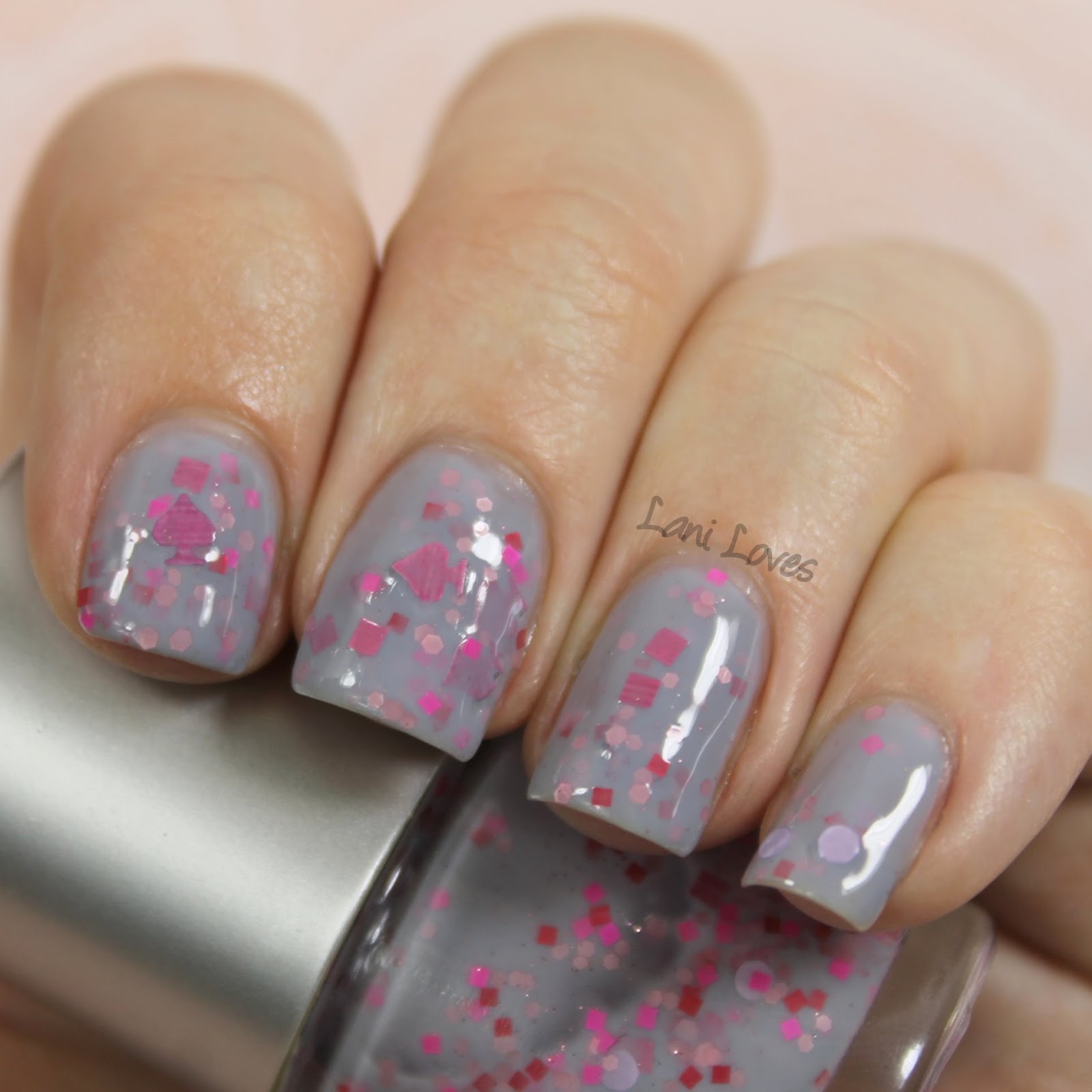 Star Kin Pink of Spades nail polish swatch