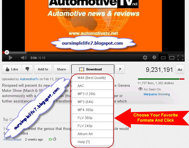 Our Life Easy YouTube Video Downloader