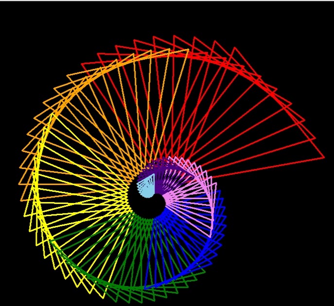 Python Turtle Programs : Attractive Shell Design using Python