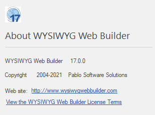 WYSIWYG Web Builder 17.0.0