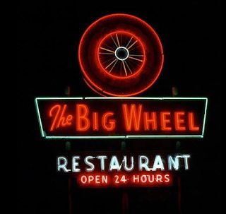 Neon sign for Big Wheel. Neon sign for Big Wheel.