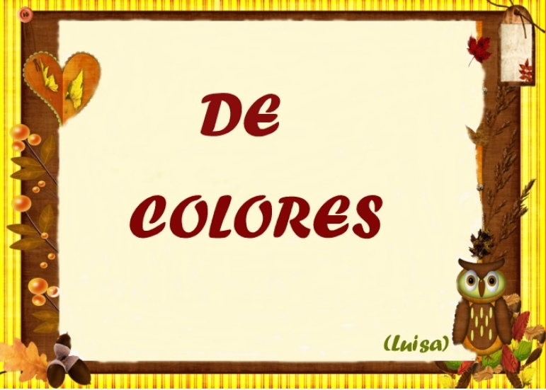 de colores