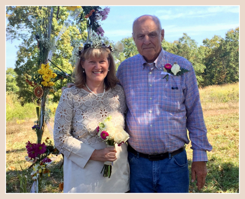 Our wedding in a meadow