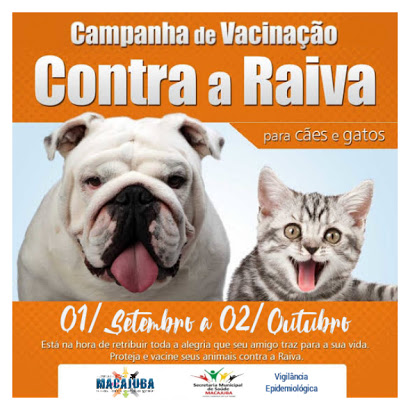 Campanha de vacinação contra raiva animal começa nesta terça em Macajuba