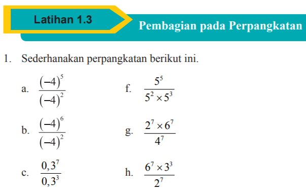 Jawaban Latihan 1 3 Halaman 30 Matematika Kelas 9 Bab 1 Perpangkatan Dan Bentuk Akar Bastechinfo