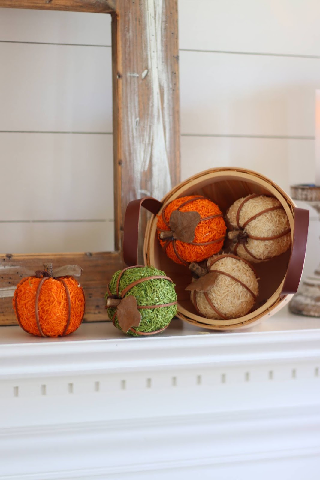 BentleyBlonde Fall Mantle Decor with Christmas Tree Shops andThat!