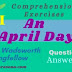 Comprehension Exercises | An April Day | Henry Wadsworth Longfellow | Class 8 | Grammar | প্রশ্ন ও উত্তর