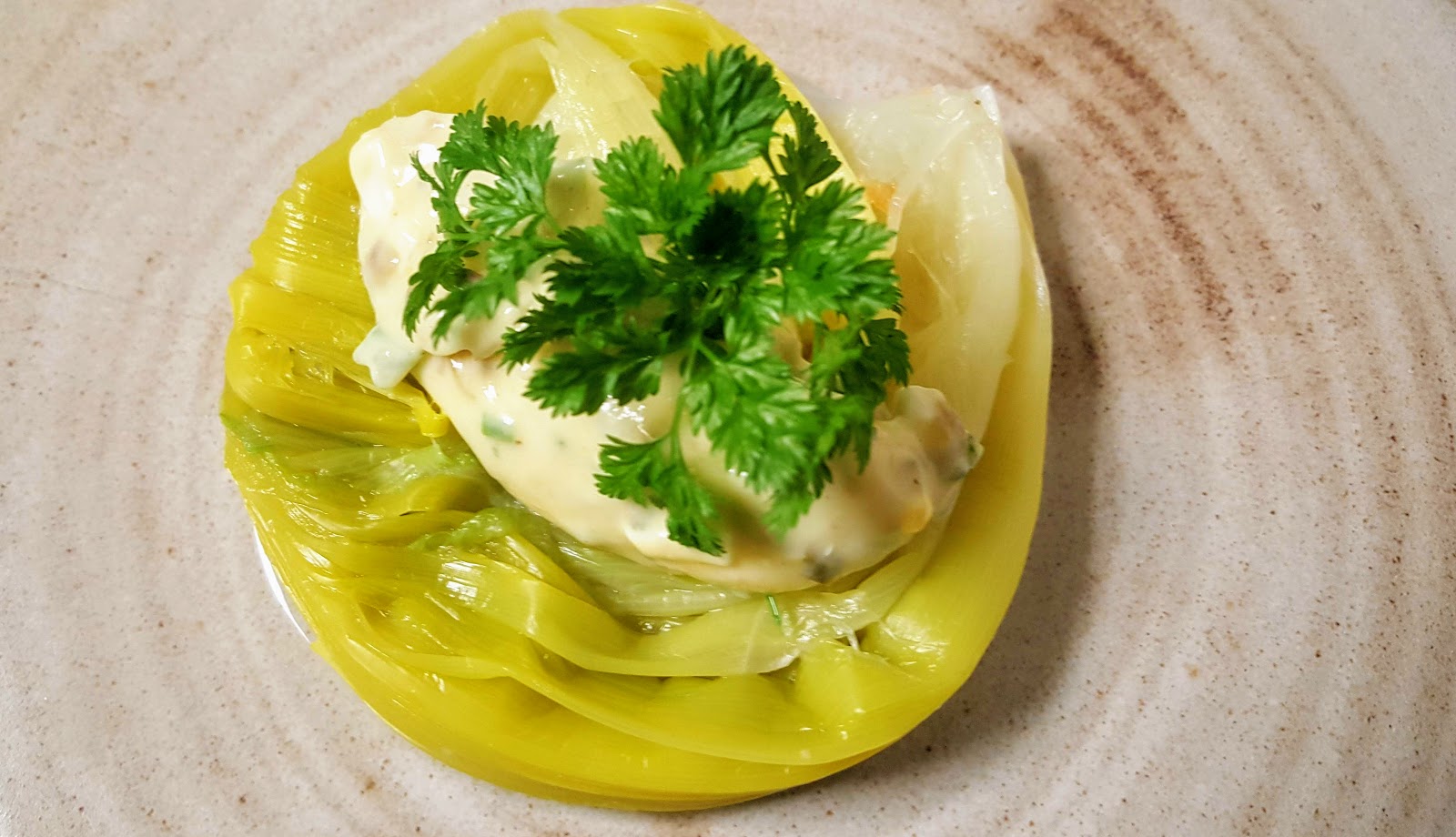 Recette de Blancs de poireaux sauce Gribiche