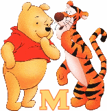 Abecedario de Winnie the Pooh y Tiger Conversando.