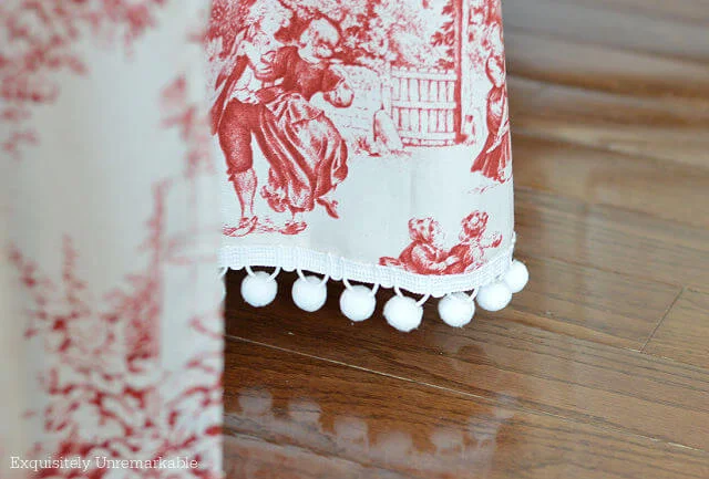 Red Toile Fabric