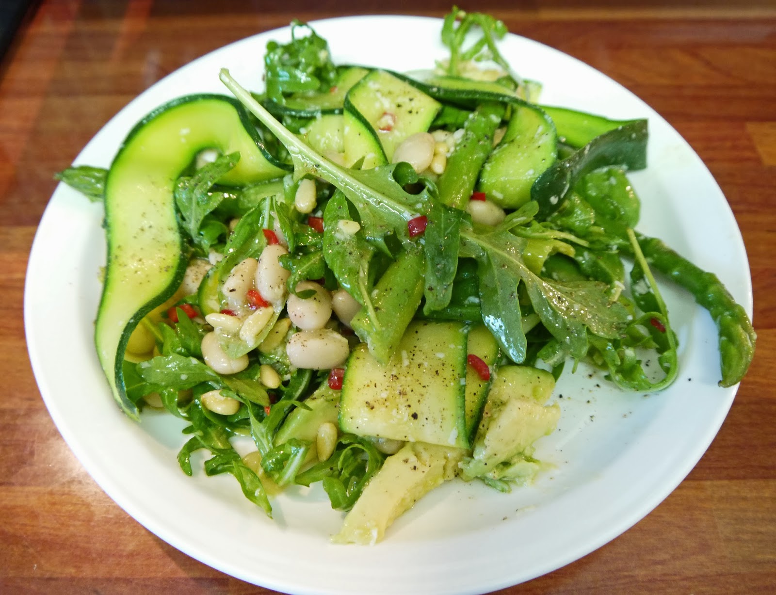 Too Many Cook Books.... Courgette 'Pappardelle' With Asparagus