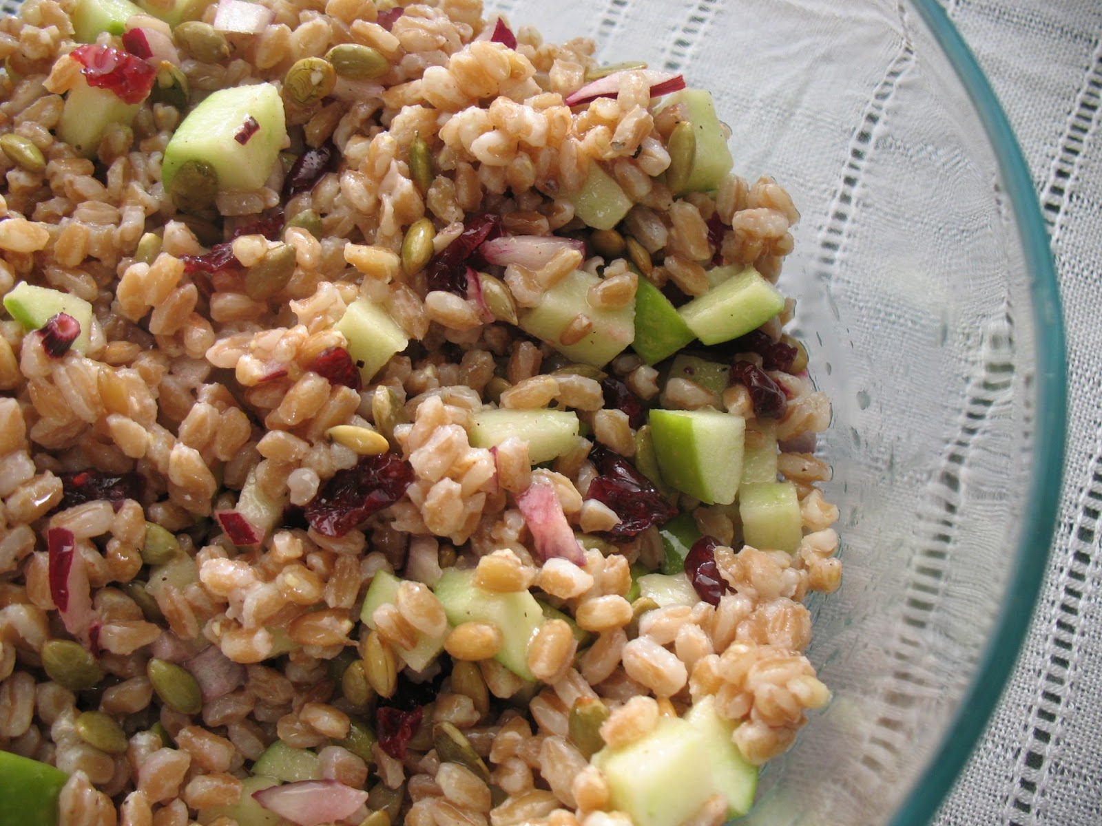 The Messy Apron Farro and Apple Salad