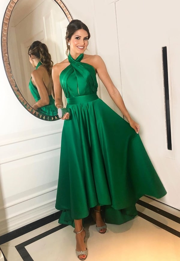 vestido verde para madrinha de casamento