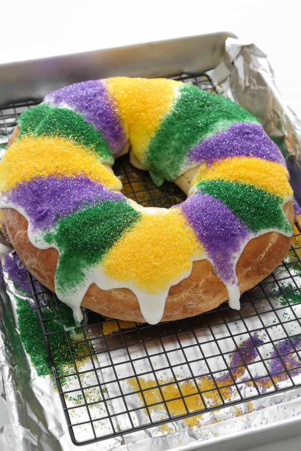 Mardi Gras King Cake | Sprinkle Bakes