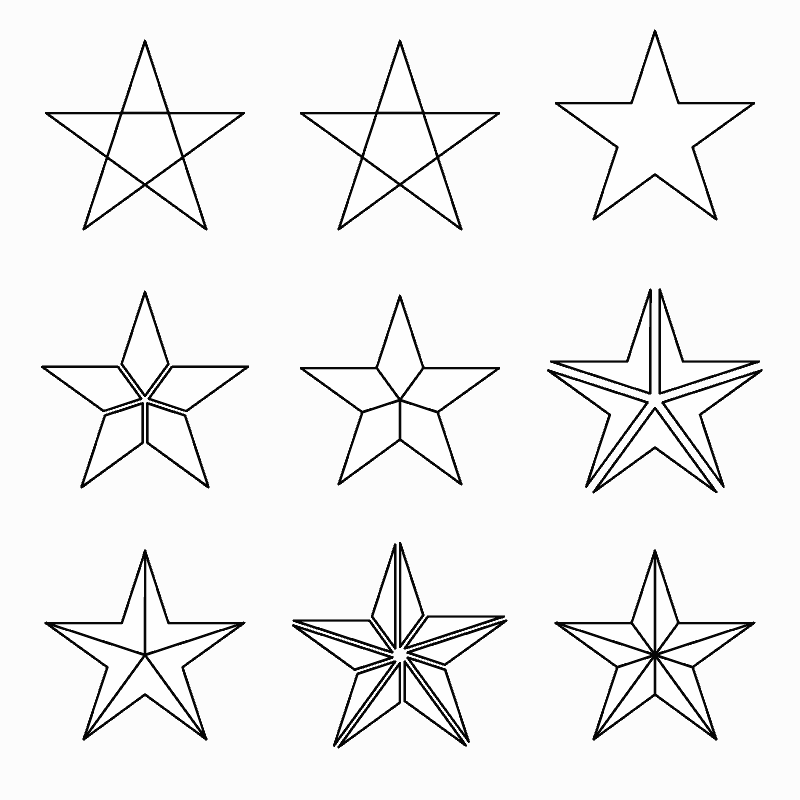 Как рисовать пятиконечная звезда