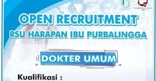Lowongan Kerja Rumah Sakit Harapan Ibu Purbalingga Info