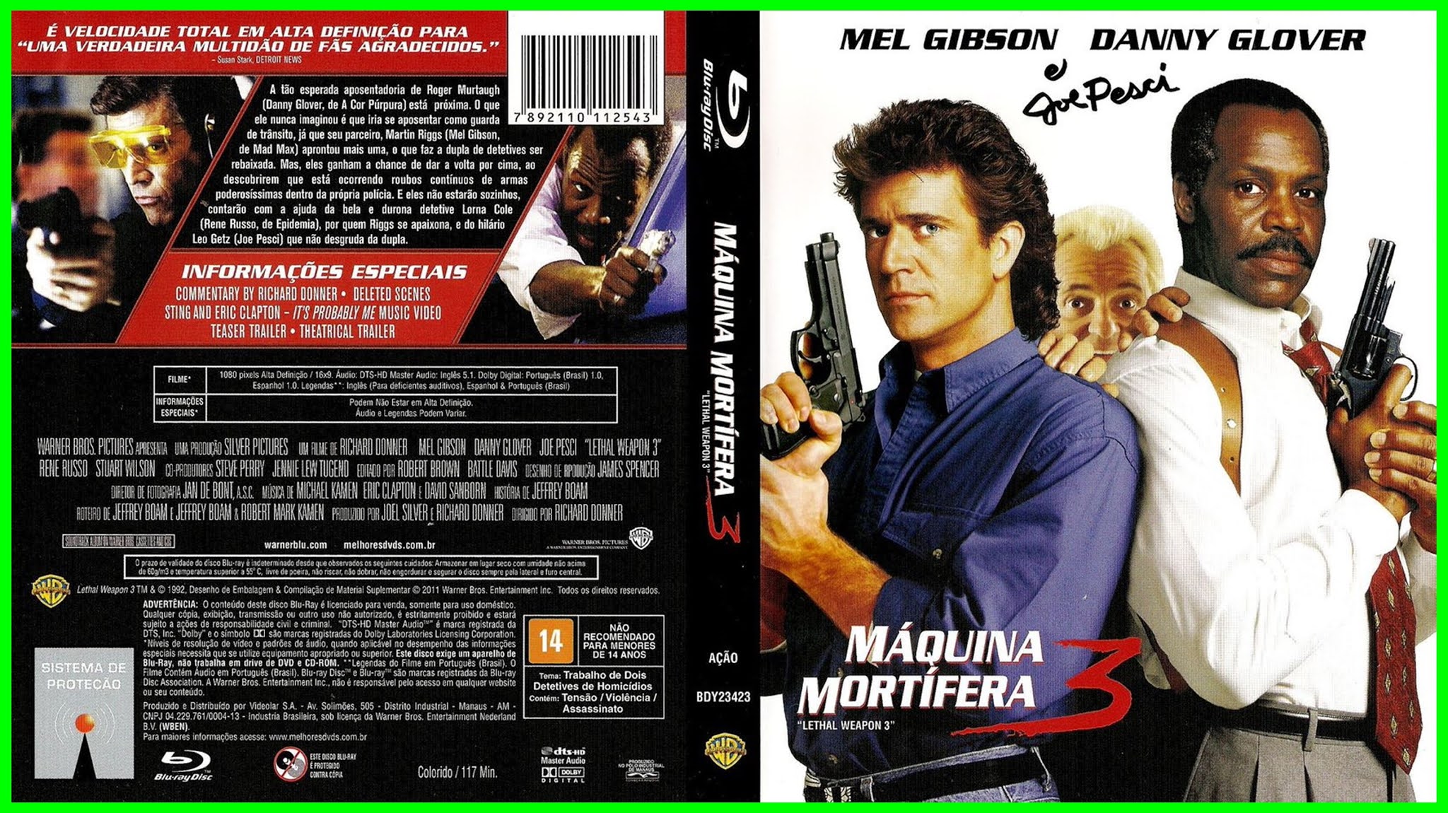 CAPAS DVDR GRATIS Máquina Mortífera 3 (1992) Blu Ray