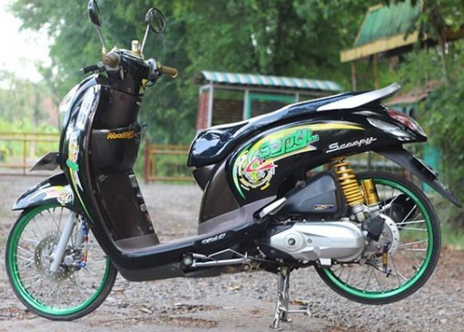 Modifikasi Scoopy Warna Hitam Original, Polos, Doff Dan Metalik racing 48