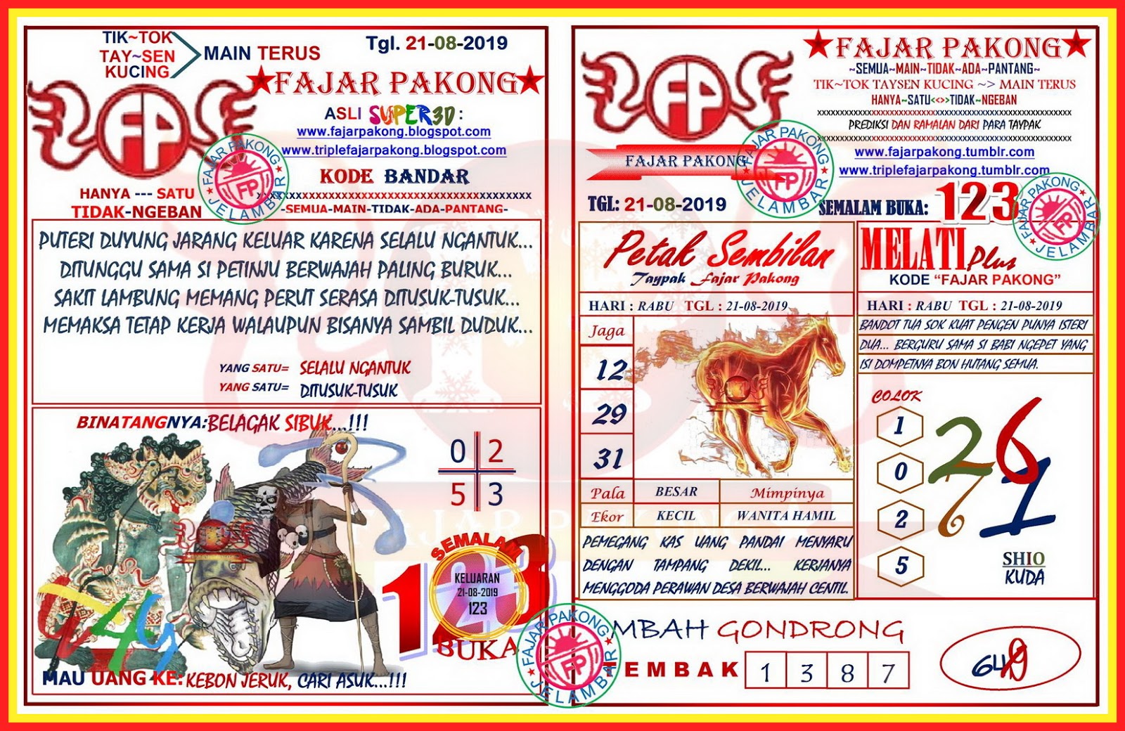 Fajar Pakong Lama 15 Oktober 2020