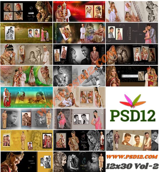 12x30 Photo album PSD Download