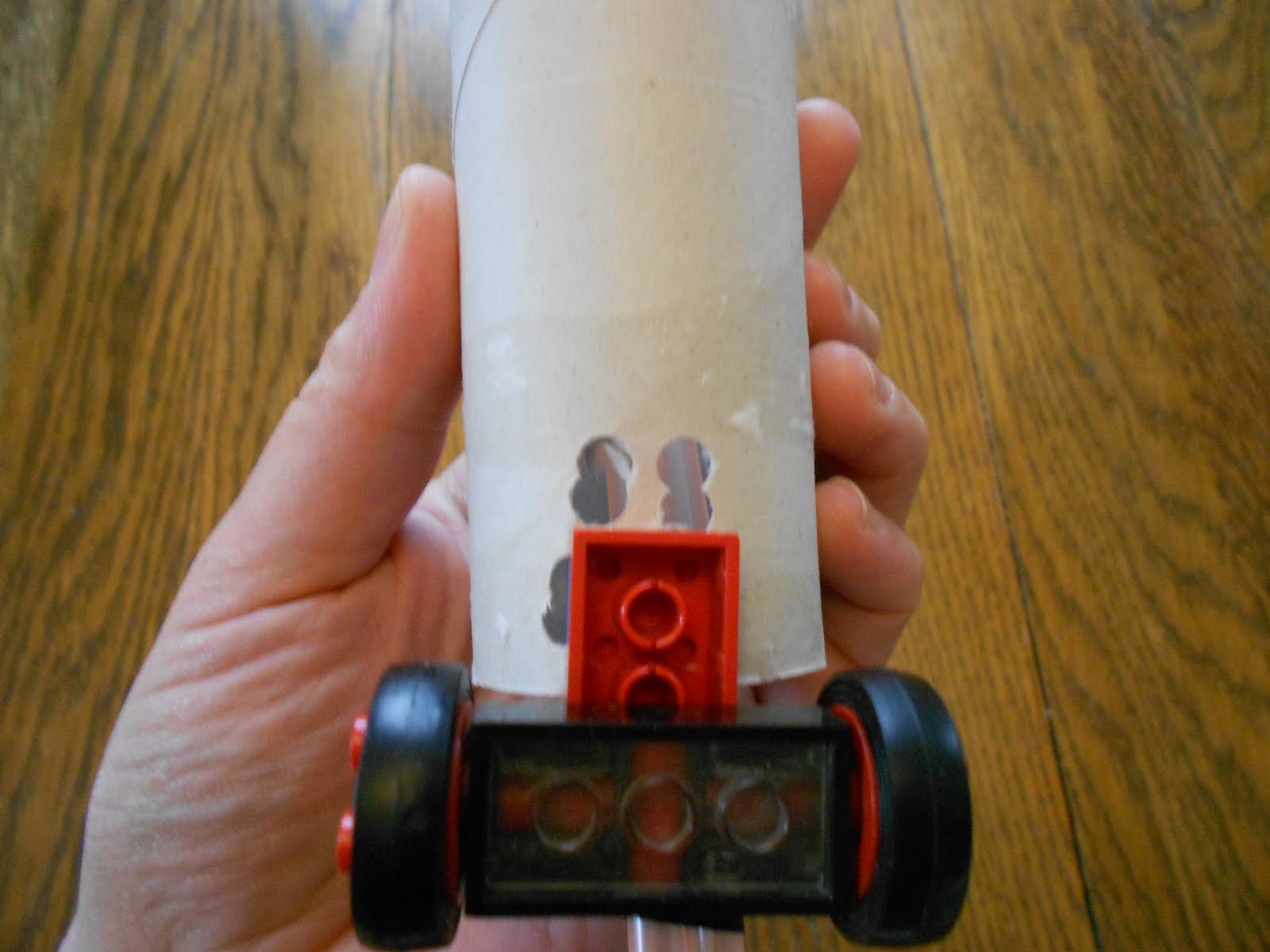 Almost Unschoolers Building Balloon Powered Racers