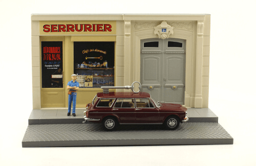les plus beaux véhicules utilitaires, simca 1501 break 1:43 serrurerie