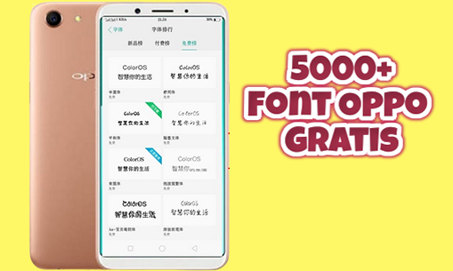 5000+ Font Oppo .ttf Untuk Oppo A5S, A12, A3S, F9, F7, A83, A71 dan Seri Oppo Lainnya