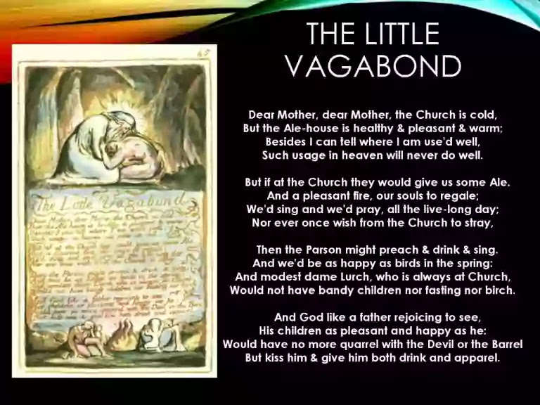 beviser Plante træer Svinde bort The Little Vagabond by William Blake || Summary and Analysis