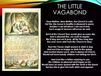 The little vagabond tells his mother that the Church is unkind and unconcerned with the needs of the people.