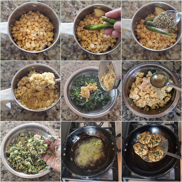 images of Keerai Vadai / Palak Vada /Spinach Vada/Keerai Vada
