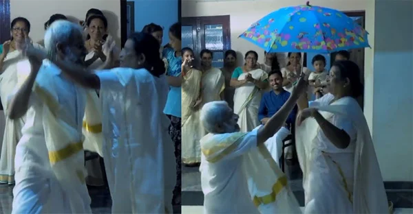 Elderly couple dance goes viral in social media, Kochi, News, Social Network, Video, Dance, Entertainment, Cinema, Song, Kerala.