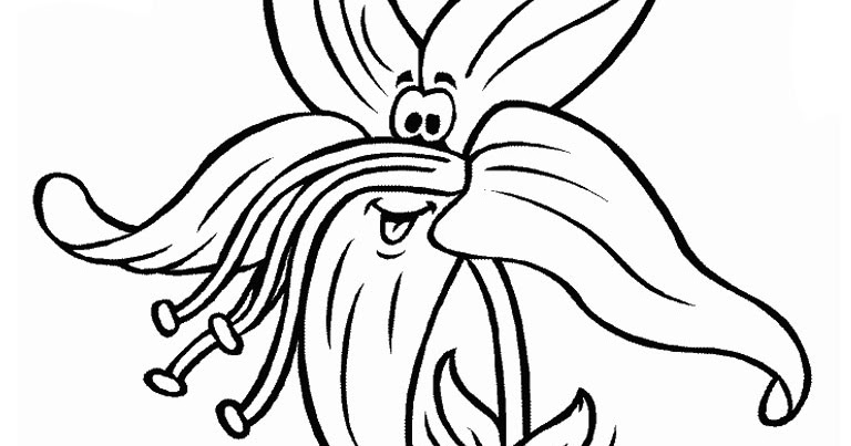 mewarnai gambar bunga nusa indah