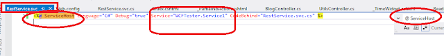 WCF Error - Service Attribute value could not be found in ServiceHost directive