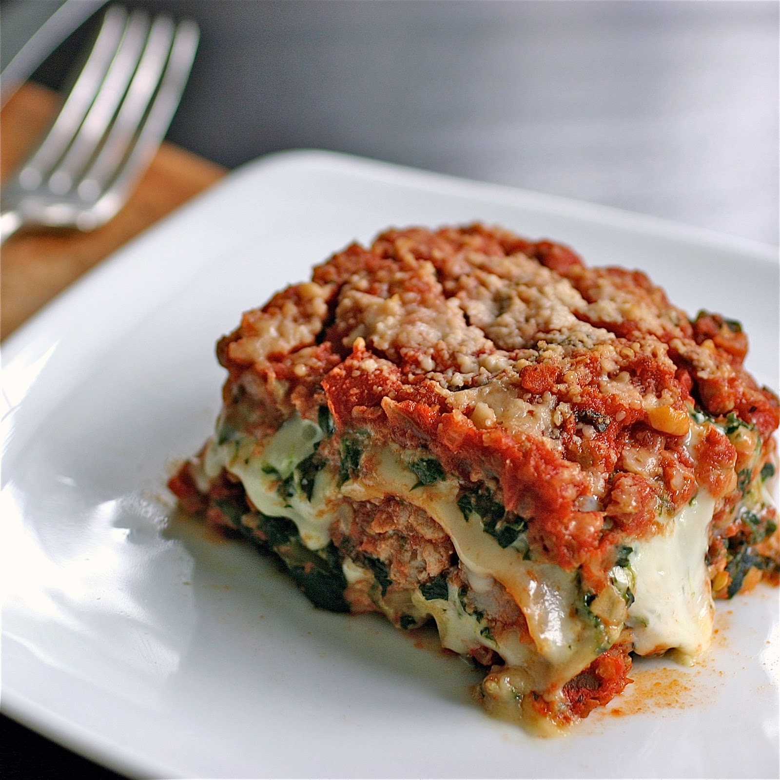 Splitworld Feeding the Kids Spinach, Goat Cheese, and Sausage Lasagna