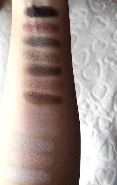 review and swatches_The Blushed Nudes by Maybelline