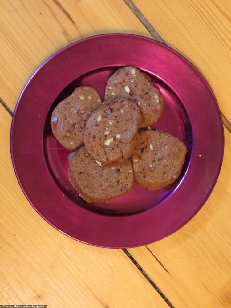Meine kleine Welt OlivenölWalnussSchokoladenCookies mit Fleur de Sel