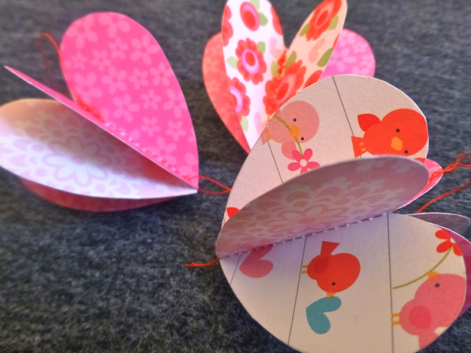 DIY des coeurs en papier cousus ou origami pour la Saint Valentin