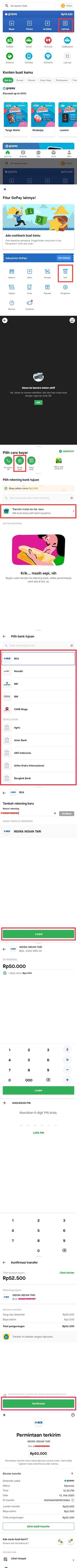Cara Transfer Gopay ke BCA