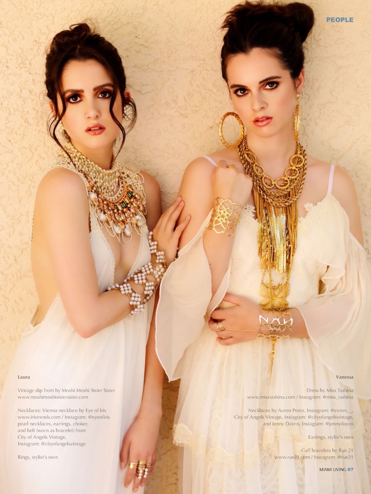 Laura Marano and Vanessa Marano – Miami Living Magazine August 2019