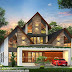 2755 sq-ft 4 bedroom style sloping roof house