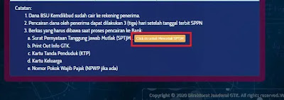 Cara Cetak SPTJM BSU kemdikbud
