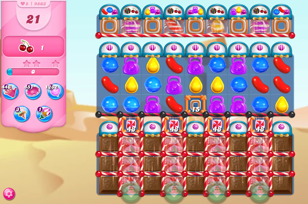 Candy Crush Saga level 9863