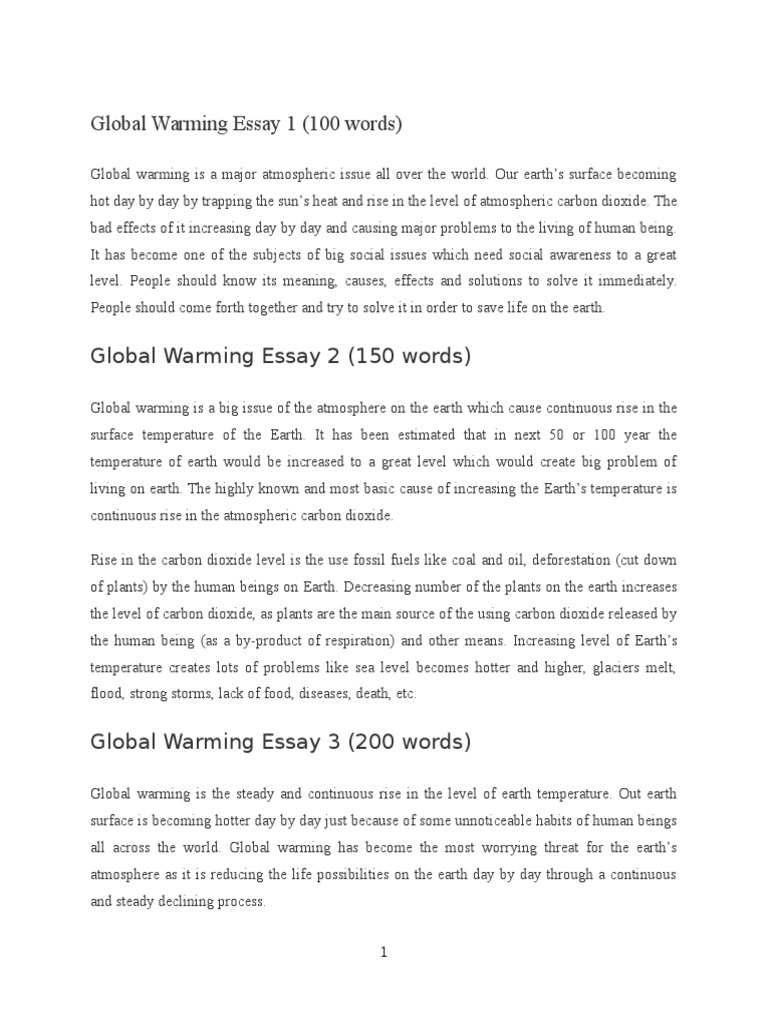 global experience essay