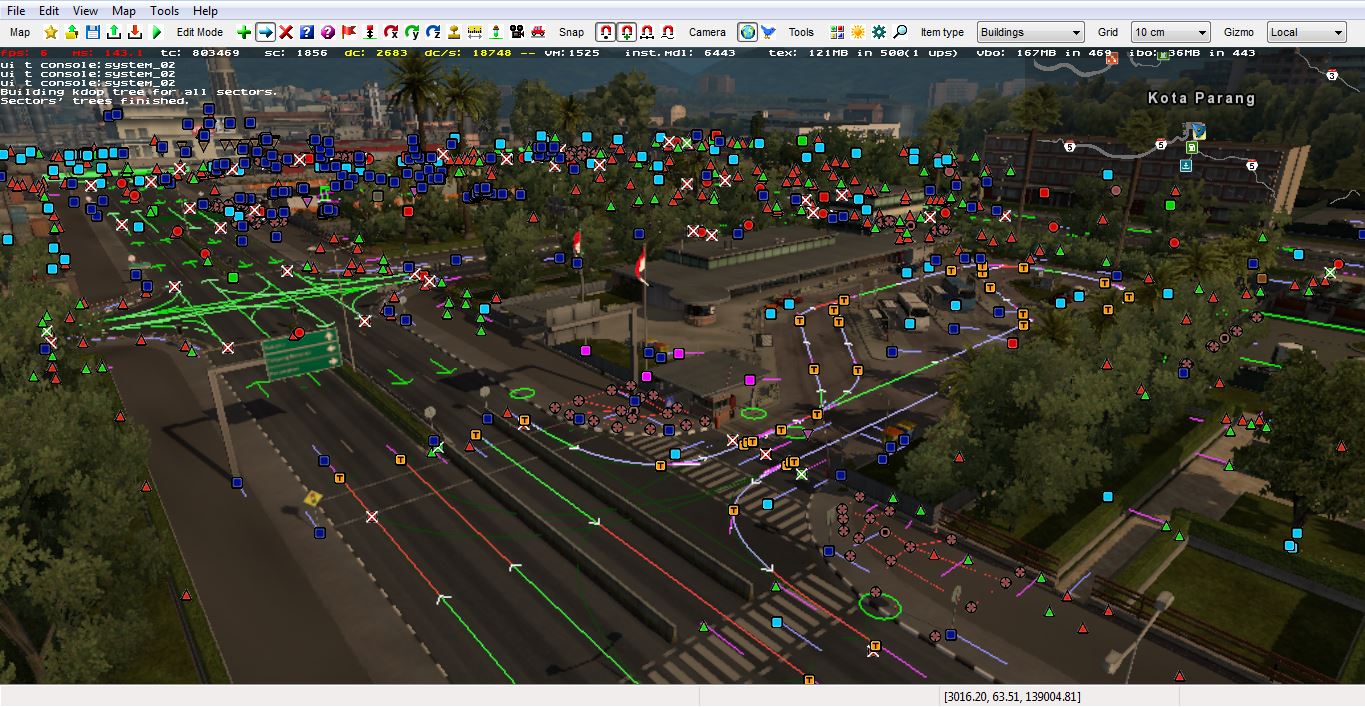 Карта трафика людей