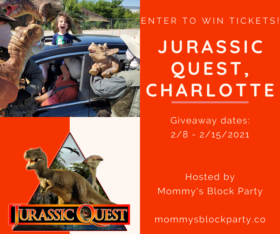 Don't Miss Jurassic Quest in Charlotte, February 12th 21st + Enter to