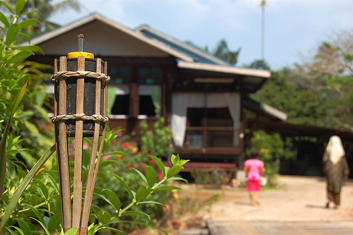 Suasana kampung ber Hari Raya 2015