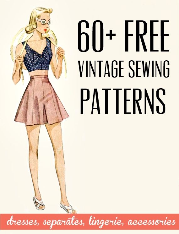 FREE VINTAGE SEWING PATTERNS / Va-Voom Vintage
