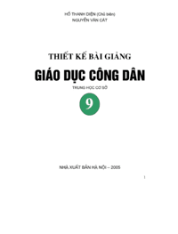 Thiết Kế Bài Giảng Giáo Dục Công Dân Lớp 9 - Hồ Thanh Diện